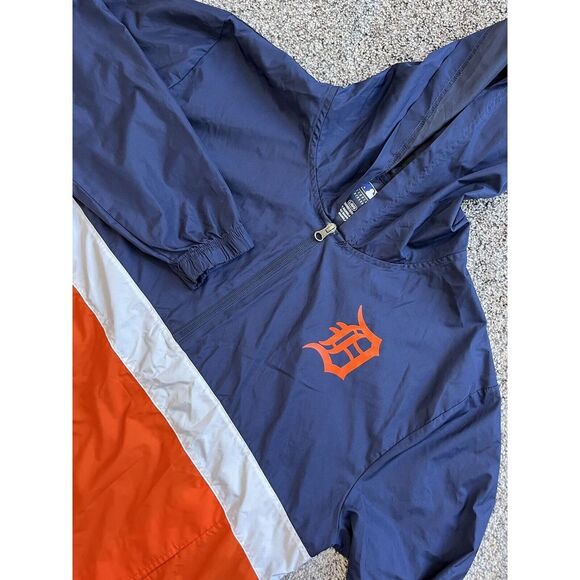 Genuine Merchandise Other - Detroit Tigers MLB Baseball Genuine‎ Merchandise Mens Hooded 1/2 Zip Jacket L